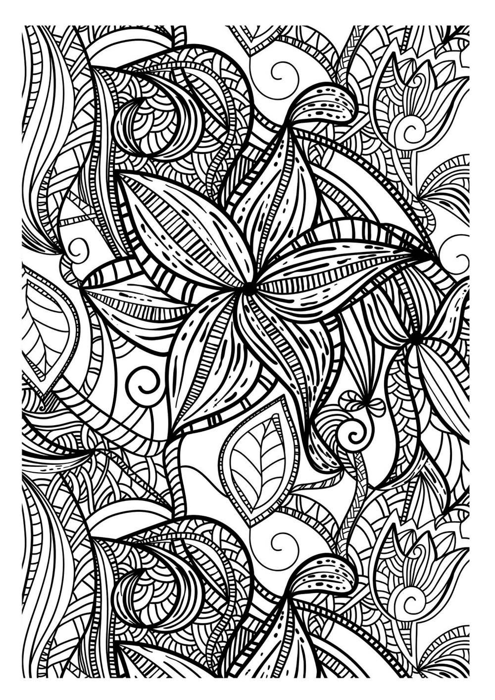 Dessin à colorier: Fleurs (Nature) #155240 - Coloriages à Imprimer Gratuits