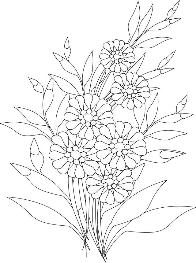 Dessin à colorier: Fleurs (Nature) #155244 - Coloriages à Imprimer Gratuits