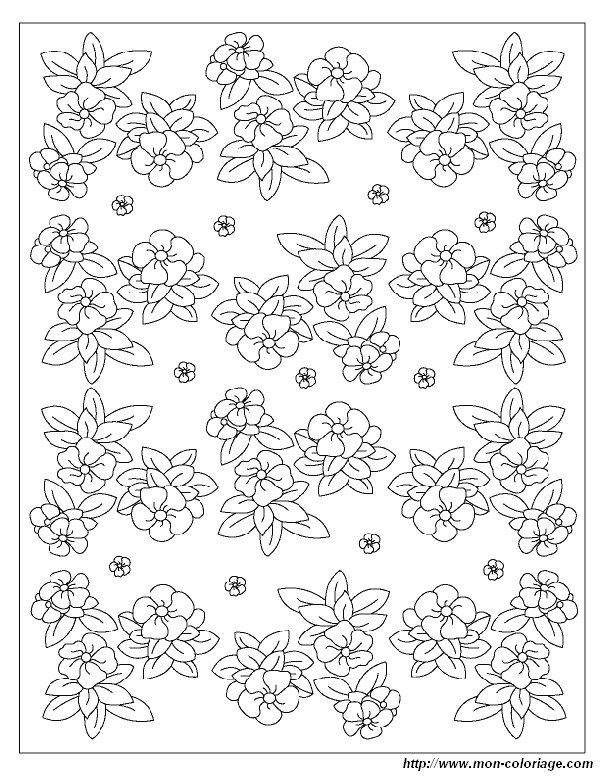 Dessin à colorier: Fleurs (Nature) #155266 - Coloriages à Imprimer Gratuits