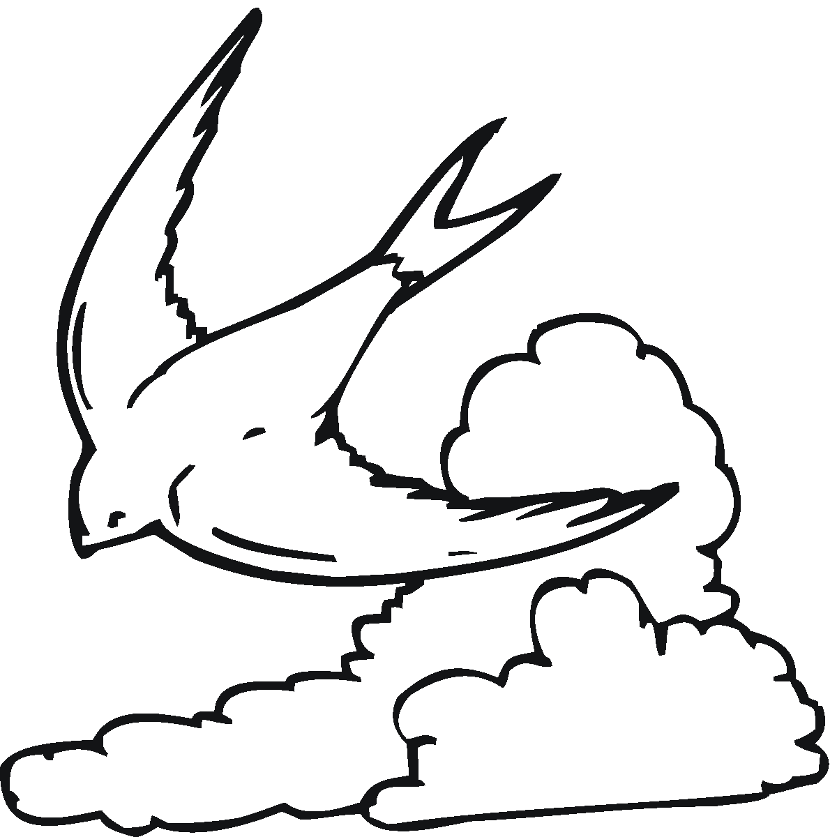 Dessin à colorier: Nuage (Nature) #157498 - Coloriages à Imprimer Gratuits