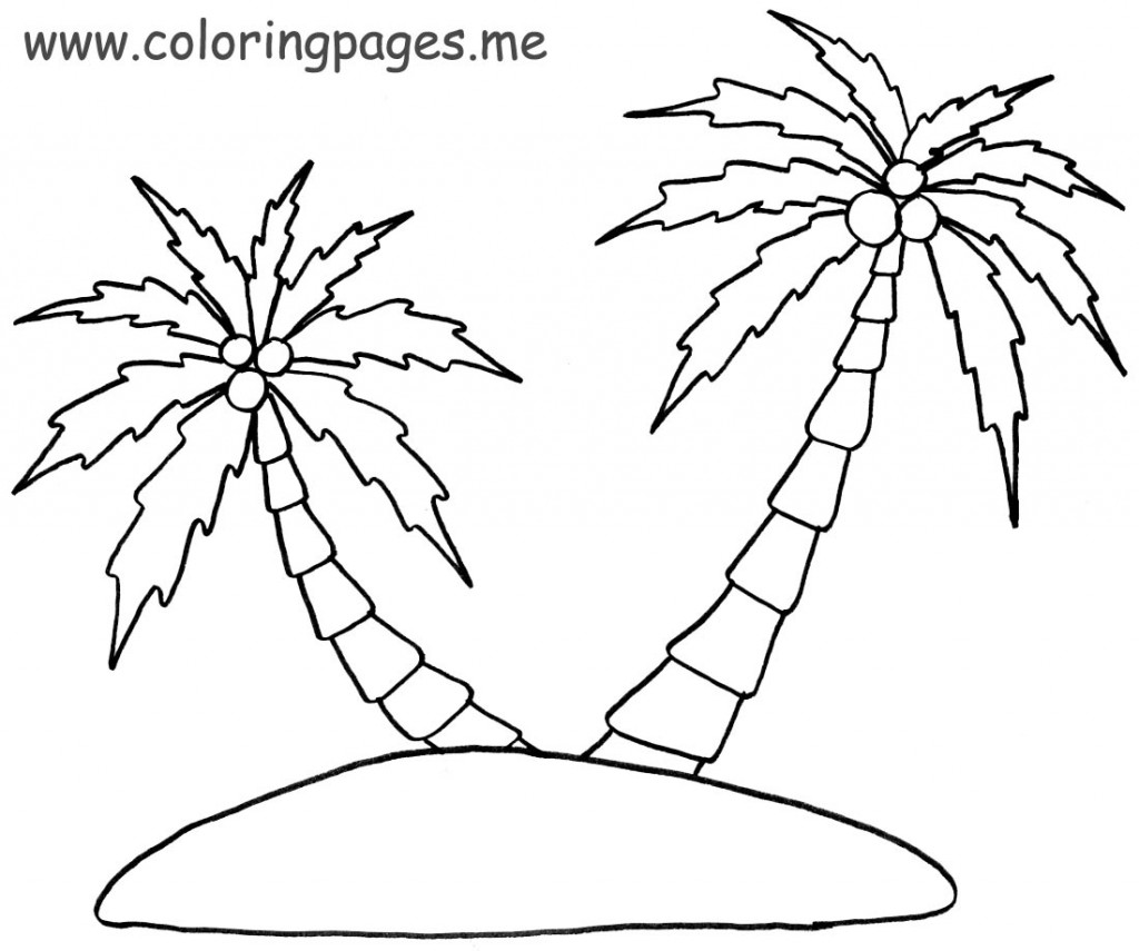 Dessin à colorier: Palmier (Nature) #161278 - Coloriages à Imprimer Gratuits