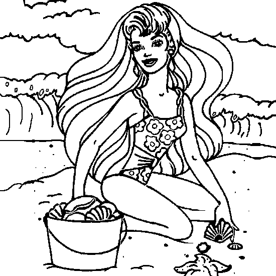 Dessin à colorier: Plage (Nature) #158991 - Coloriages à Imprimer Gratuits