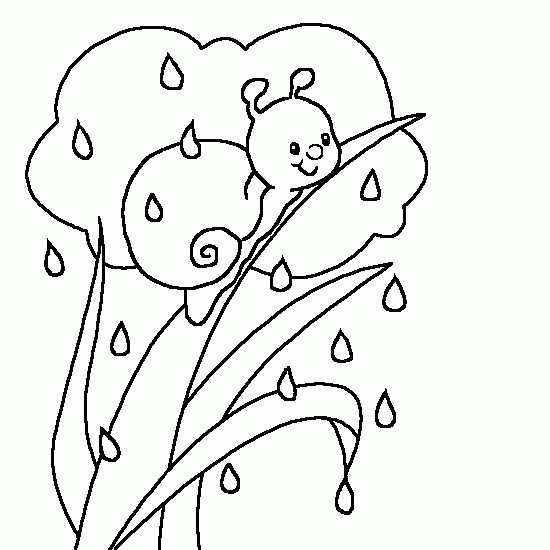 Dessin à colorier: Pluie (Nature) #158274 - Coloriages à Imprimer Gratuits