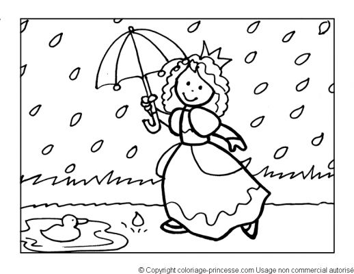 Dessin à colorier: Pluie (Nature) #158303 - Coloriages à Imprimer Gratuits