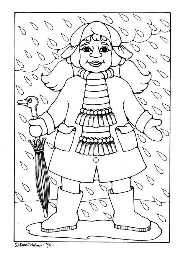 Dessin à colorier: Pluie (Nature) #158319 - Coloriages à Imprimer Gratuits