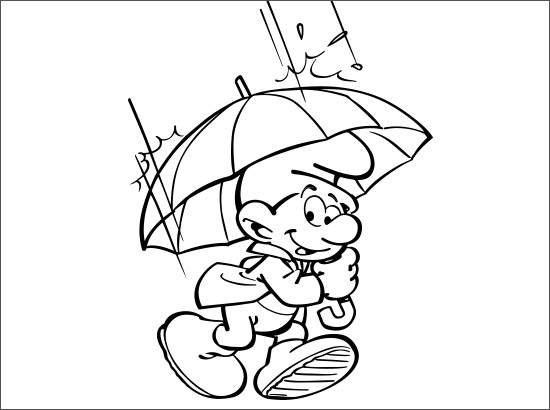 Dessin à colorier: Pluie (Nature) #158337 - Coloriages à Imprimer Gratuits