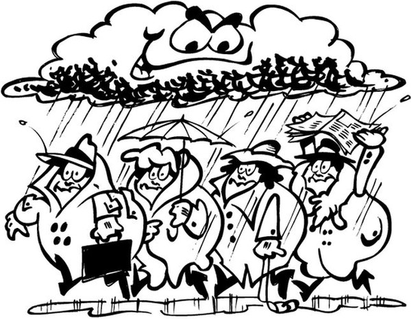 Dessin à colorier: Pluie (Nature) #158343 - Coloriages à Imprimer Gratuits