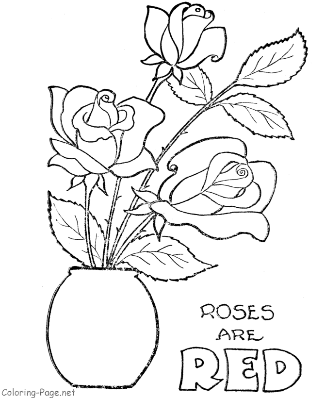 Dessin à colorier: Roses (Nature) #161924 - Coloriages à Imprimer Gratuits