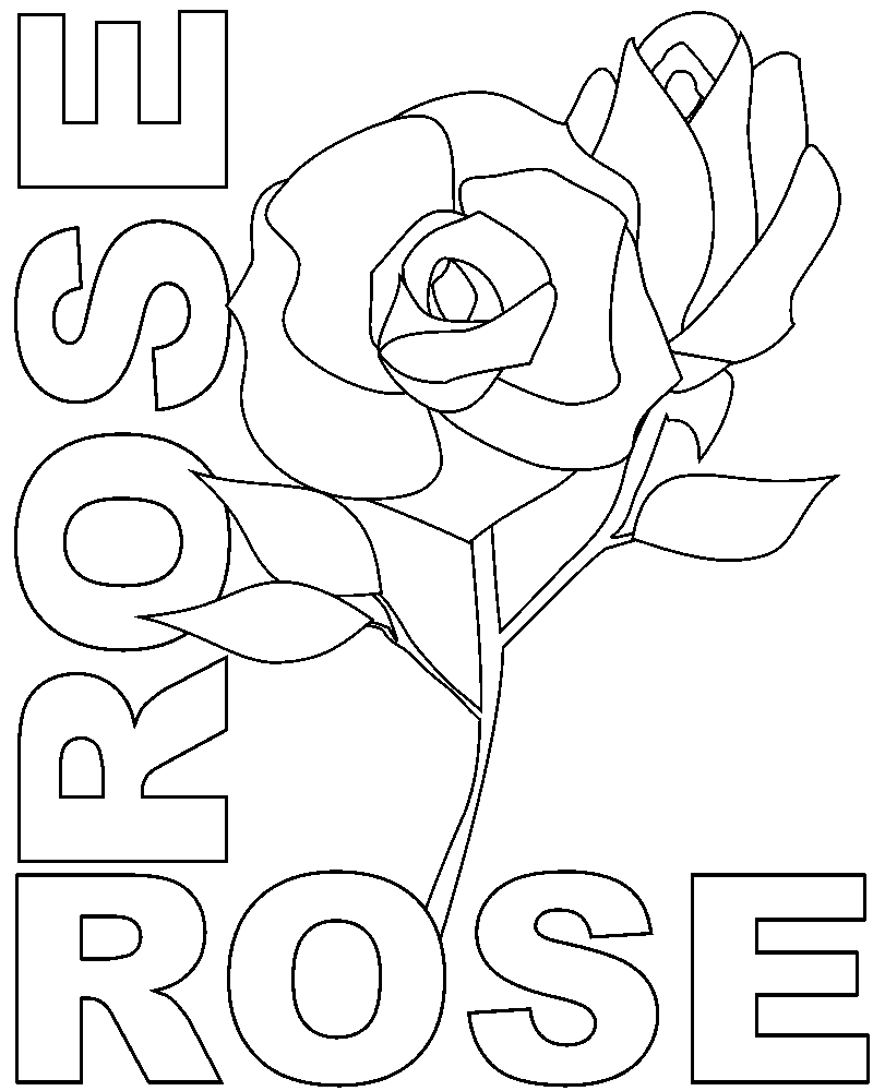 Dessin à colorier: Roses (Nature) #161942 - Coloriages à Imprimer Gratuits