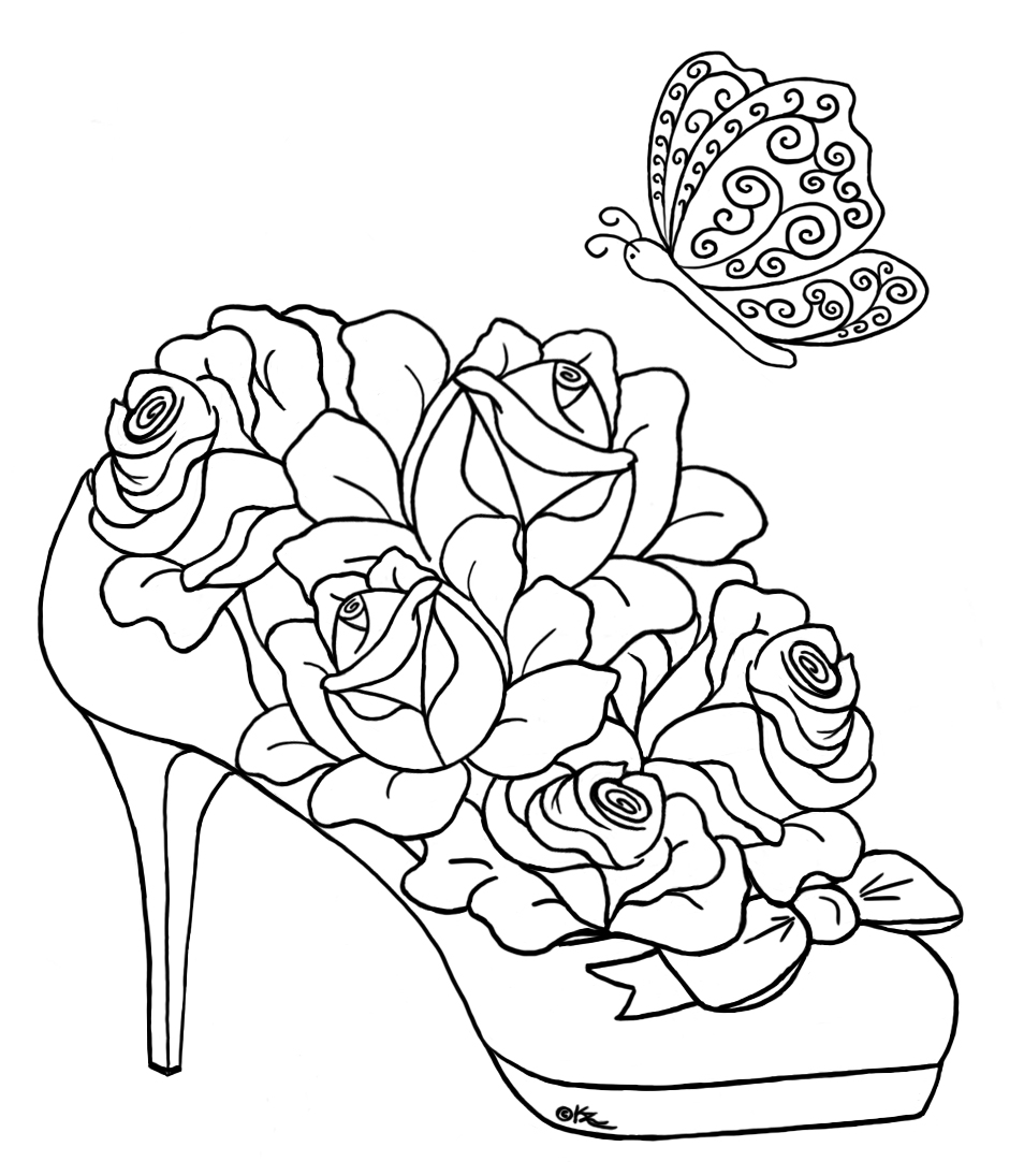 Dessin à colorier: Roses (Nature) #161967 - Coloriages à Imprimer Gratuits