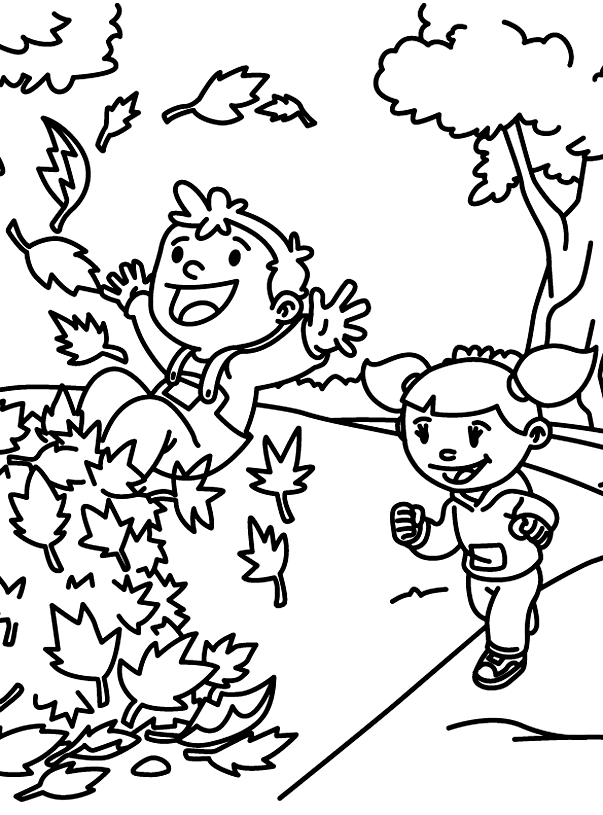 Dessin à colorier: Saison Automne (Nature) #164129 - Coloriages à Imprimer Gratuits