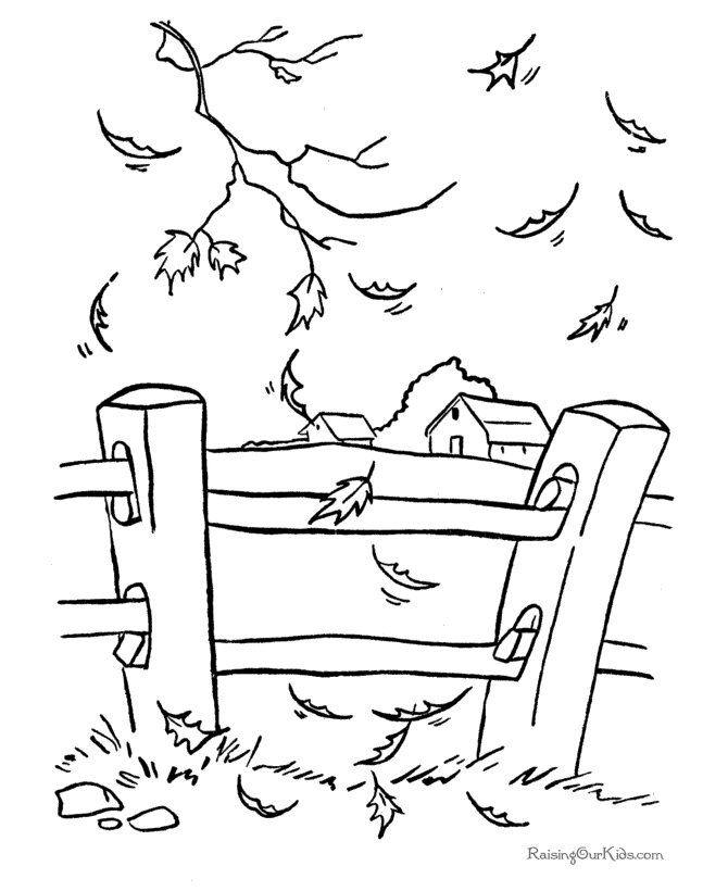 Dessin à colorier: Saison Automne (Nature) #164146 - Coloriages à Imprimer Gratuits