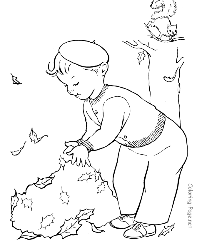 Dessin à colorier: Saison Automne (Nature) #164216 - Coloriages à Imprimer Gratuits