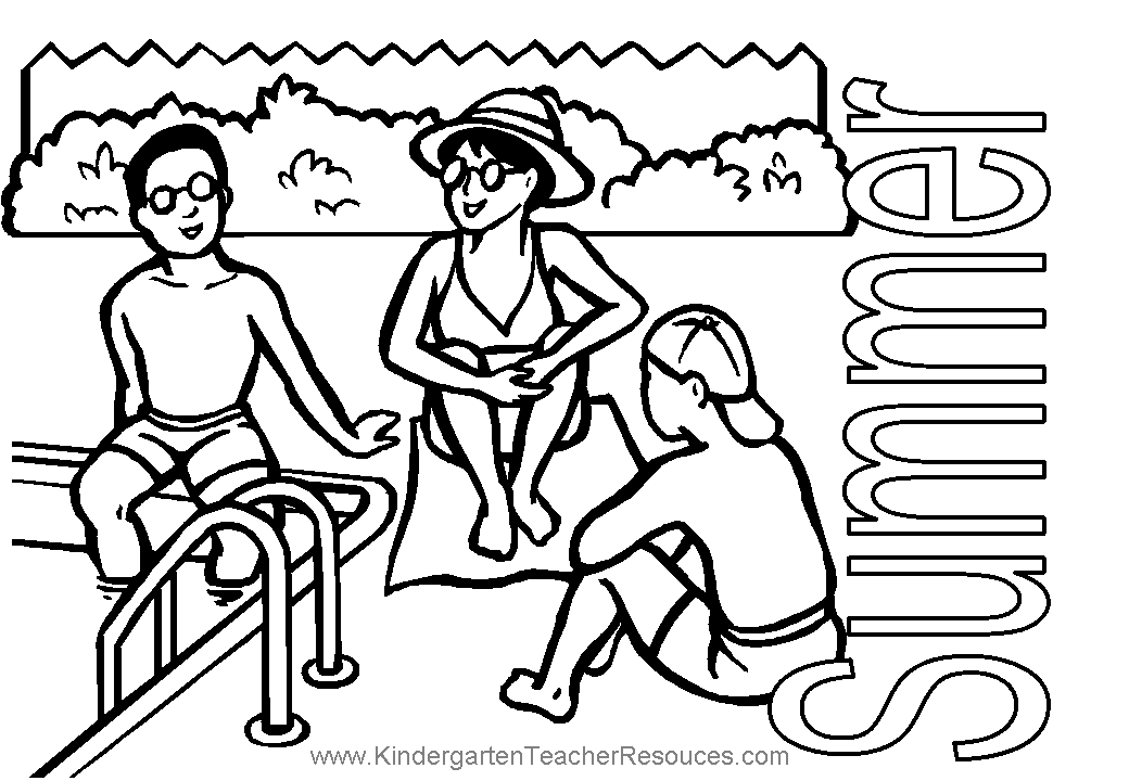 Dessin à colorier: Saison Été (Nature) #165141 - Coloriages à Imprimer Gratuits