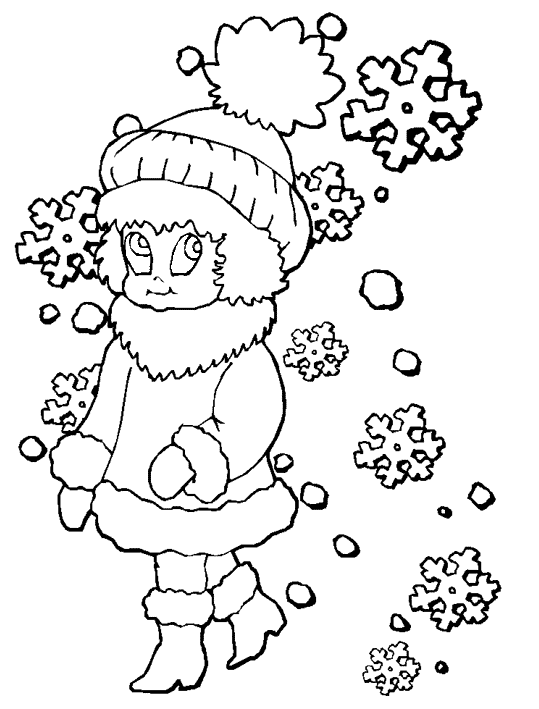 Dessin à colorier: Saison Hiver (Nature) #164429 - Coloriages à Imprimer Gratuits