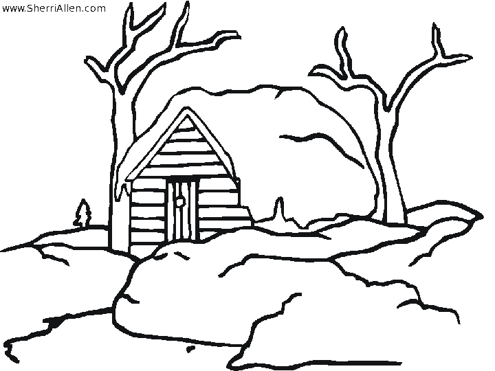 Dessin à colorier: Saison Hiver (Nature) #164533 - Coloriages à Imprimer Gratuits