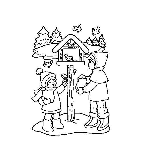 Dessin à colorier: Saison Hiver (Nature) #164562 - Coloriages à Imprimer Gratuits