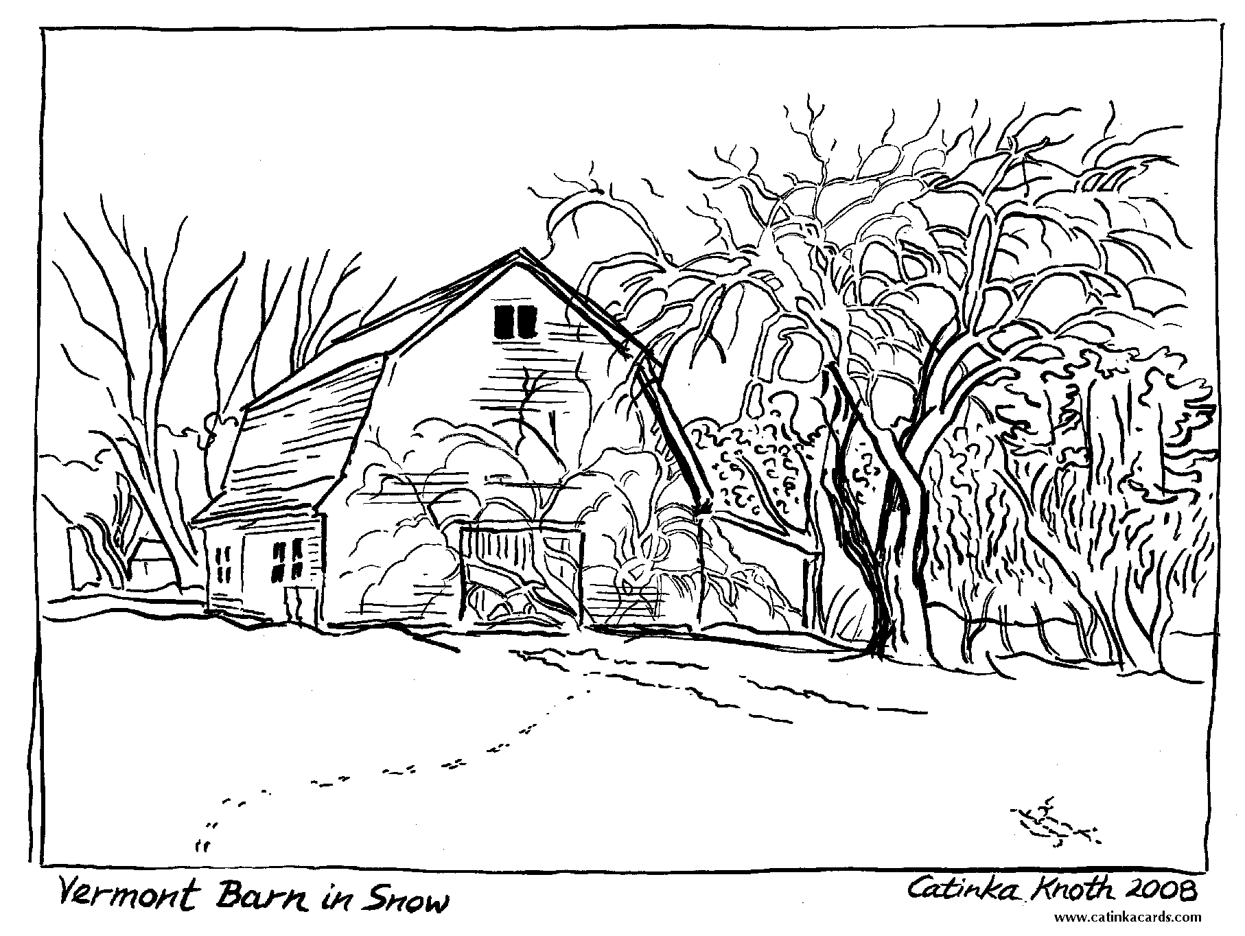 Dessin à colorier: Saison Hiver (Nature) #164585 - Coloriages à Imprimer Gratuits