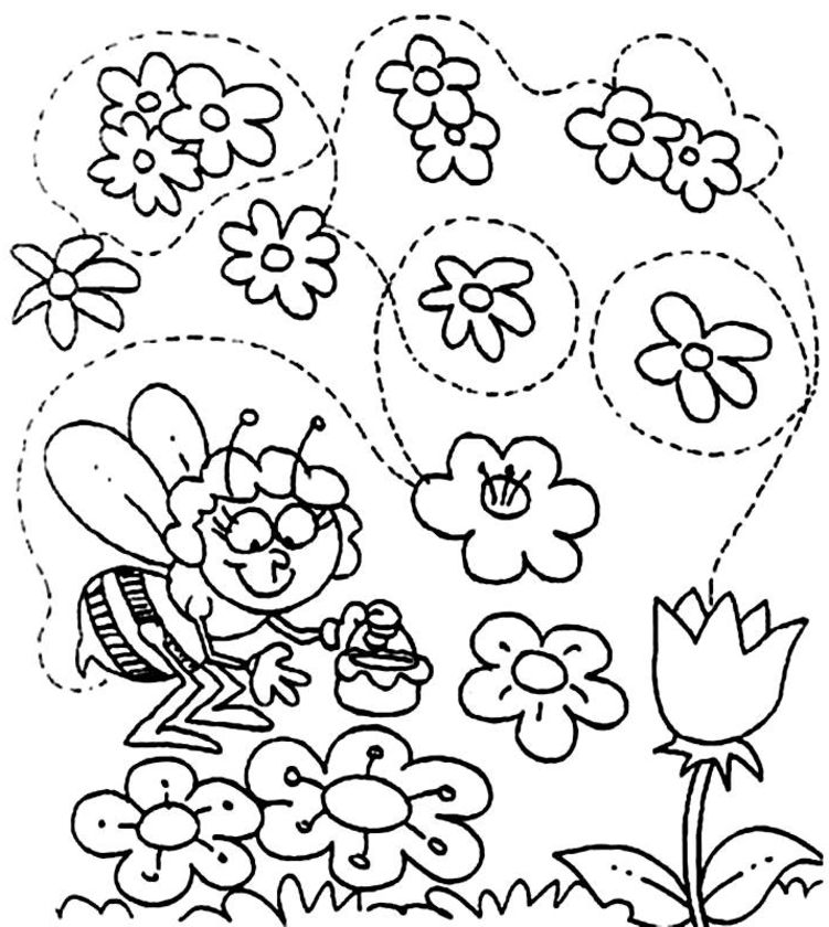 Dessin à colorier: Saison Printemps (Nature) #164812 - Coloriages à Imprimer Gratuits