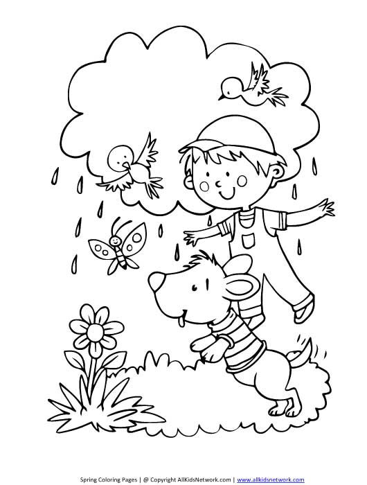 Dessin à colorier: Saison Printemps (Nature) #164878 - Coloriages à Imprimer Gratuits