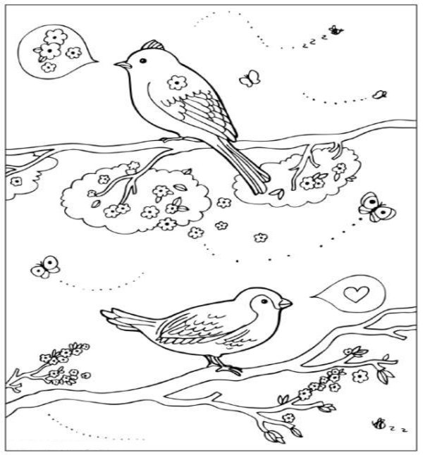 Dessin à colorier: Saison Printemps (Nature) #164940 - Coloriages à Imprimer Gratuits