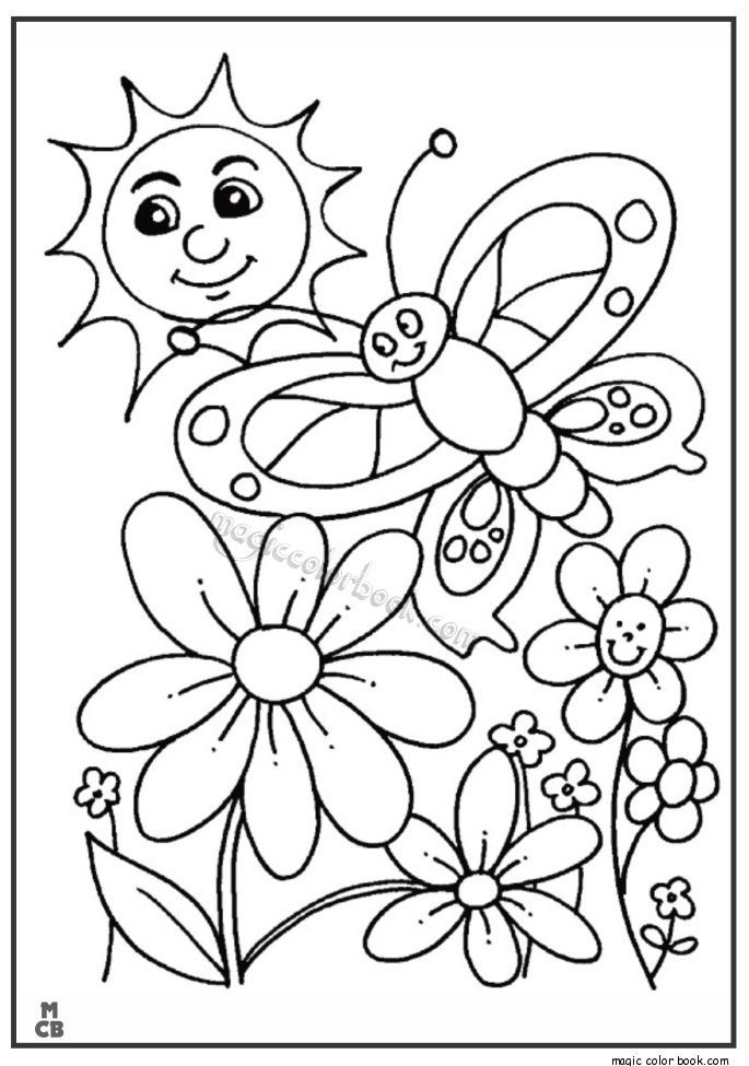 Dessin à colorier: Saison Printemps (Nature) #164984 - Coloriages à Imprimer Gratuits
