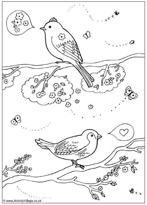 Dessin à colorier: Saison Printemps (Nature) #164985 - Coloriages à Imprimer Gratuits