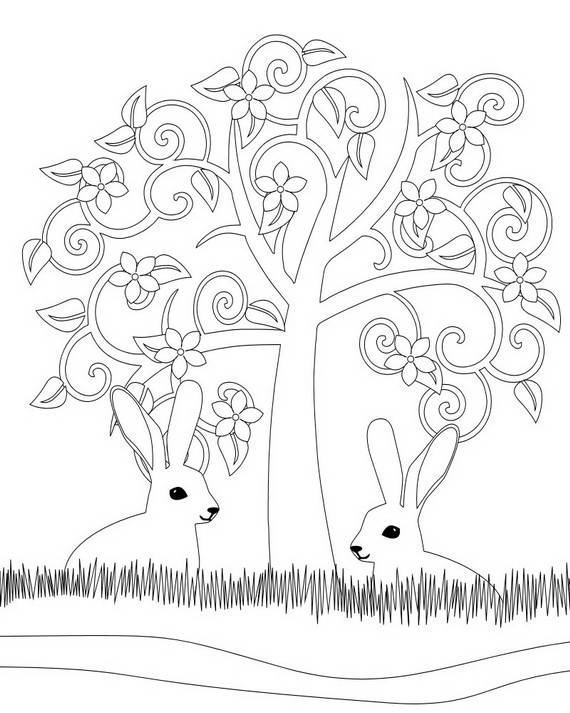 Dessin à colorier: Saison Printemps (Nature) #165083 - Coloriages à Imprimer Gratuits