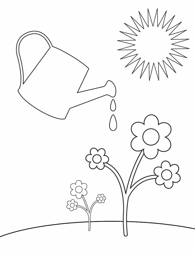 Dessin à colorier: Saison Printemps (Nature) #165092 - Coloriages à Imprimer Gratuits