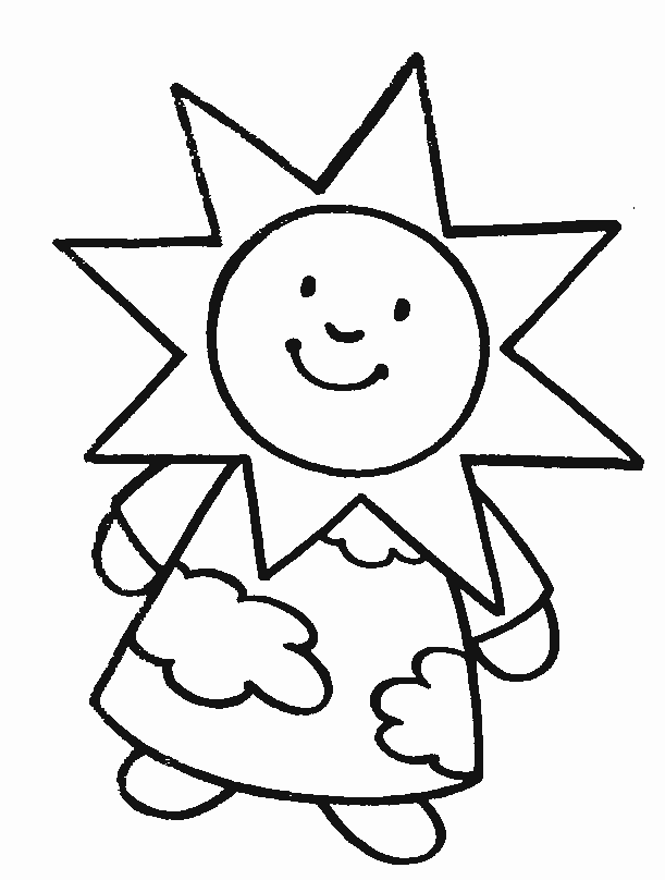 Dessin à colorier: Soleil (Nature) #157948 - Coloriages à Imprimer Gratuits