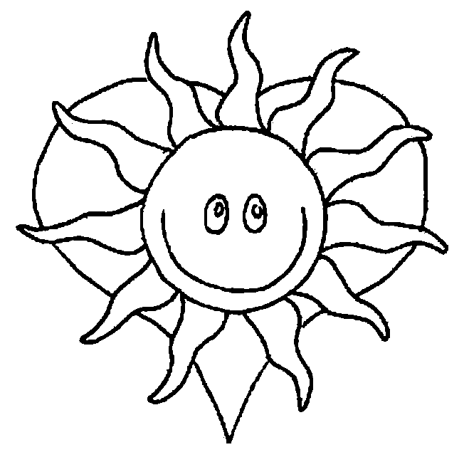 Dessin à colorier: Soleil (Nature) #157979 - Coloriages à Imprimer Gratuits