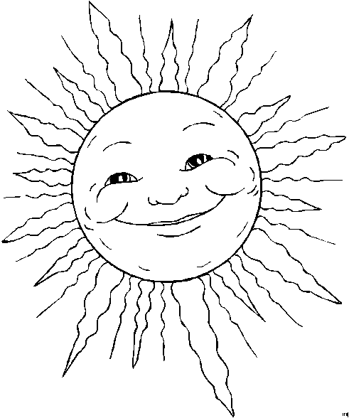 Dessin à colorier: Soleil (Nature) #158031 - Coloriages à Imprimer Gratuits