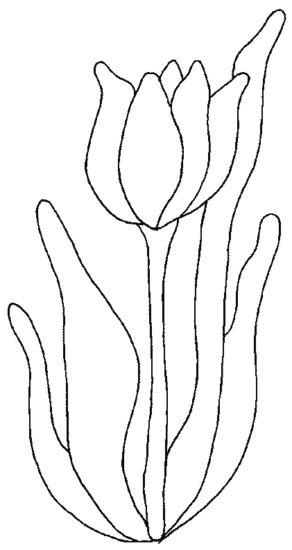 Dessin à colorier: Tulipe (Nature) #161677 - Coloriages à Imprimer Gratuits