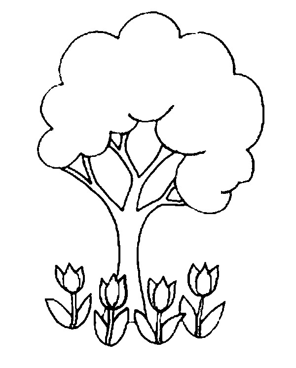 Dessin à colorier: Tulipe (Nature) #161705 - Coloriages à Imprimer Gratuits