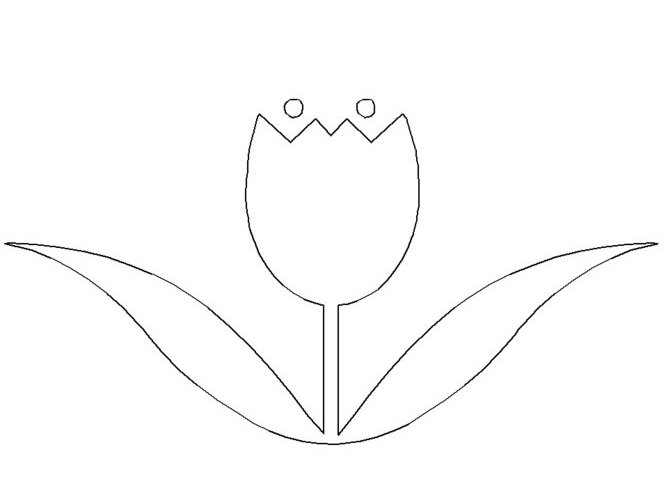 Dessin à colorier: Tulipe (Nature) #161722 - Coloriages à Imprimer Gratuits