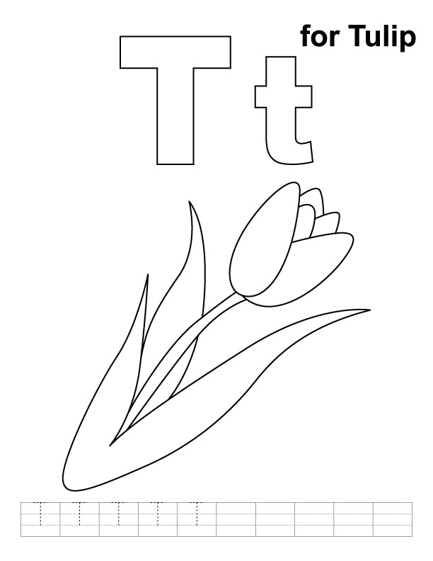 Dessin à colorier: Tulipe (Nature) #161725 - Coloriages à Imprimer Gratuits