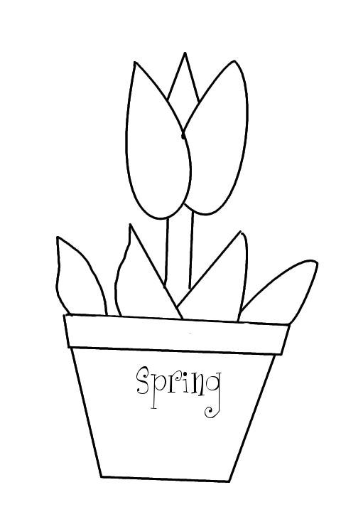 Dessin à colorier: Tulipe (Nature) #161734 - Coloriages à Imprimer Gratuits