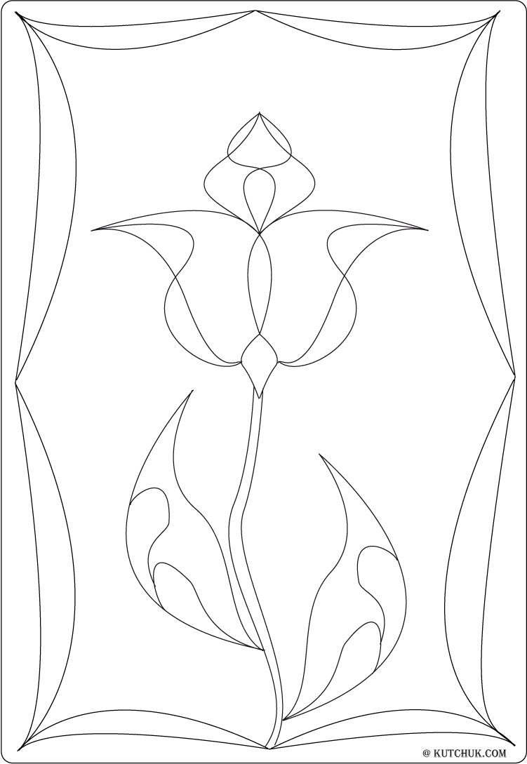 Dessin à colorier: Tulipe (Nature) #161735 - Coloriages à Imprimer Gratuits