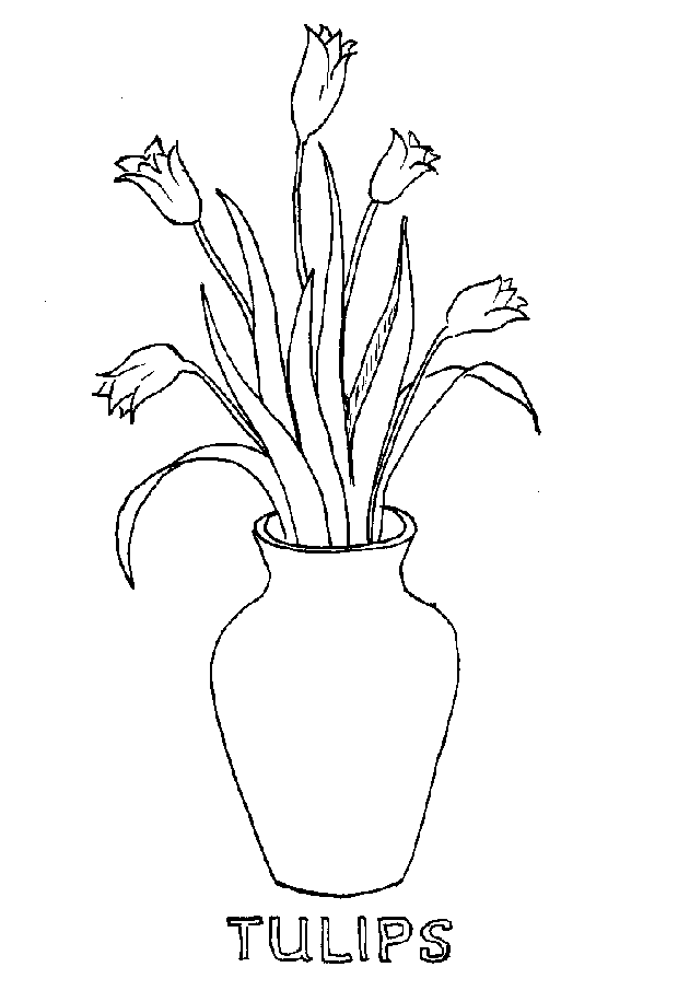 Dessin à colorier: Tulipe (Nature) #161752 - Coloriages à Imprimer Gratuits