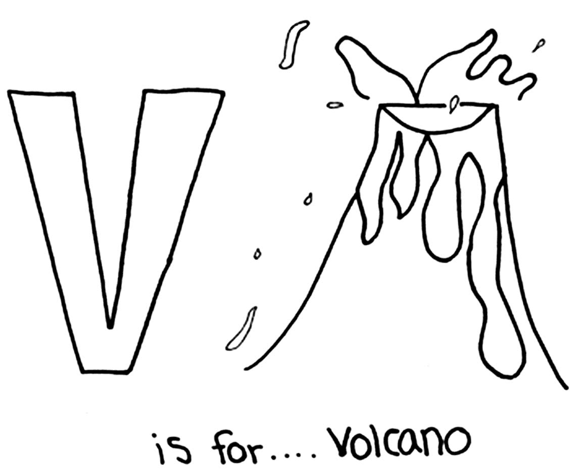 Dessin à colorier: Volcan (Nature) #166590 - Coloriages à Imprimer Gratuits