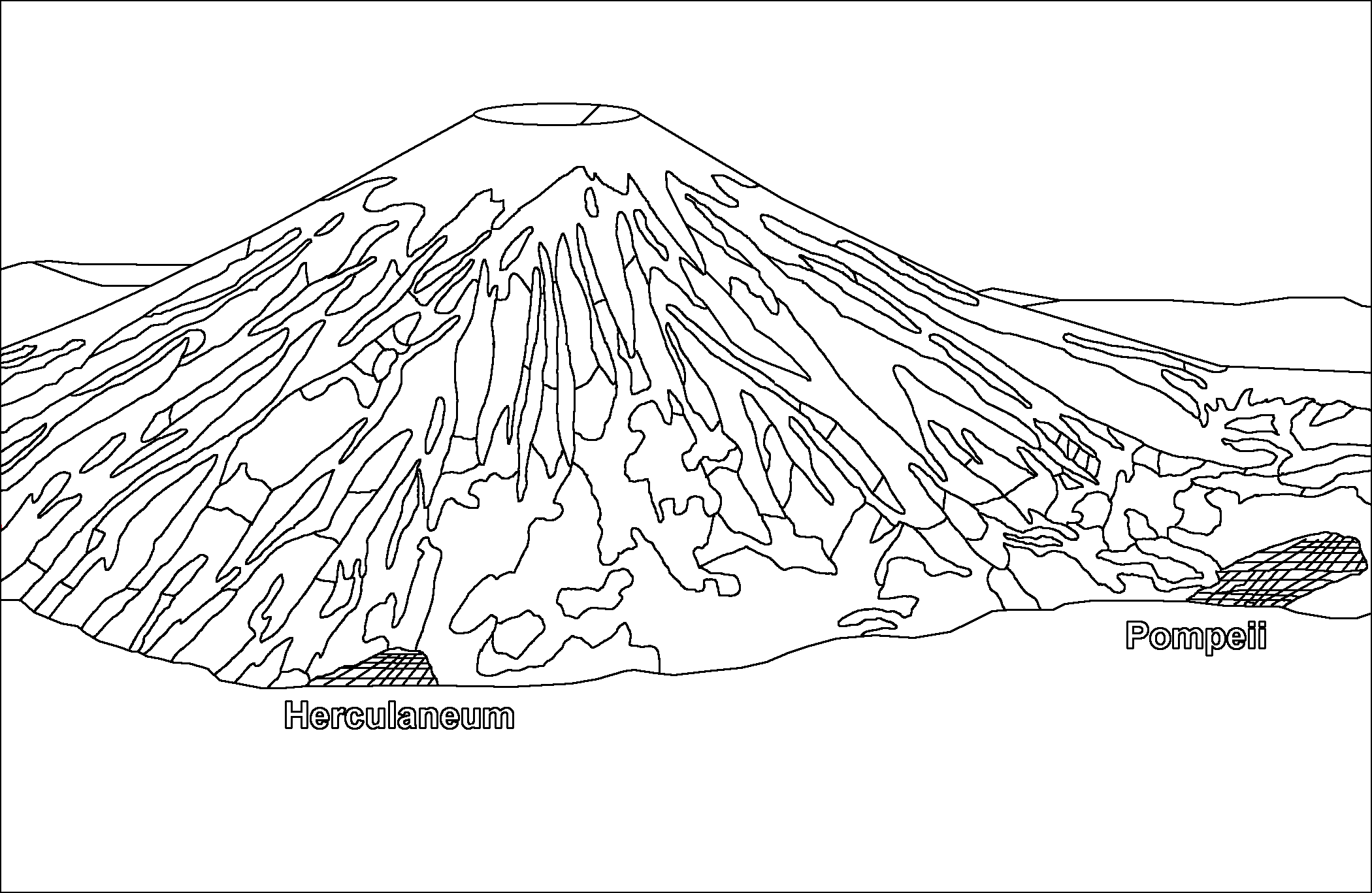 Dessin à colorier: Volcan (Nature) #166628 - Coloriages à Imprimer Gratuits
