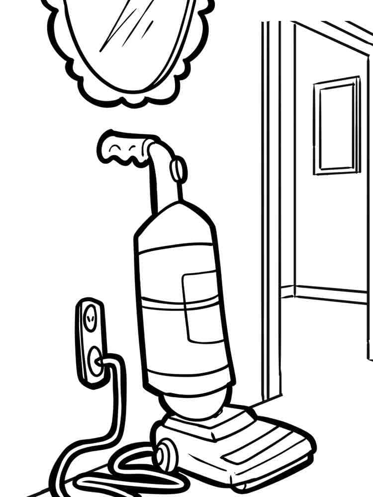 Coloriage à imprimer Aspirateur #189324 de la série Objets, gratuit pour enfants et adultes