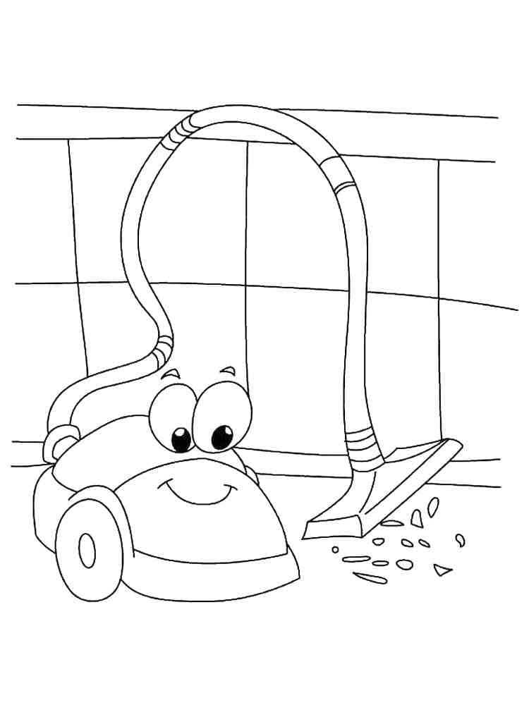 Coloriage gratuit pour enfants et adultes Aspirateur #189331, collection Objets