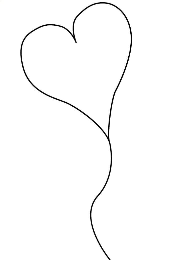 Coloriage gratuit Ballon #184778 de la collection Objets à imprimer