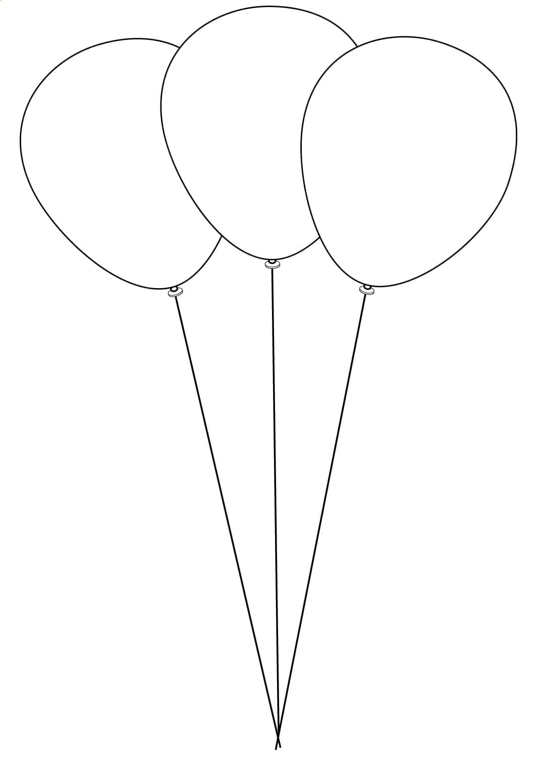 Coloriage gratuit Ballon #184792 de la collection Objets à imprimer