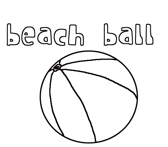 Coloriage Ballon de plage #169180 (Objets) – Dessin à colorier