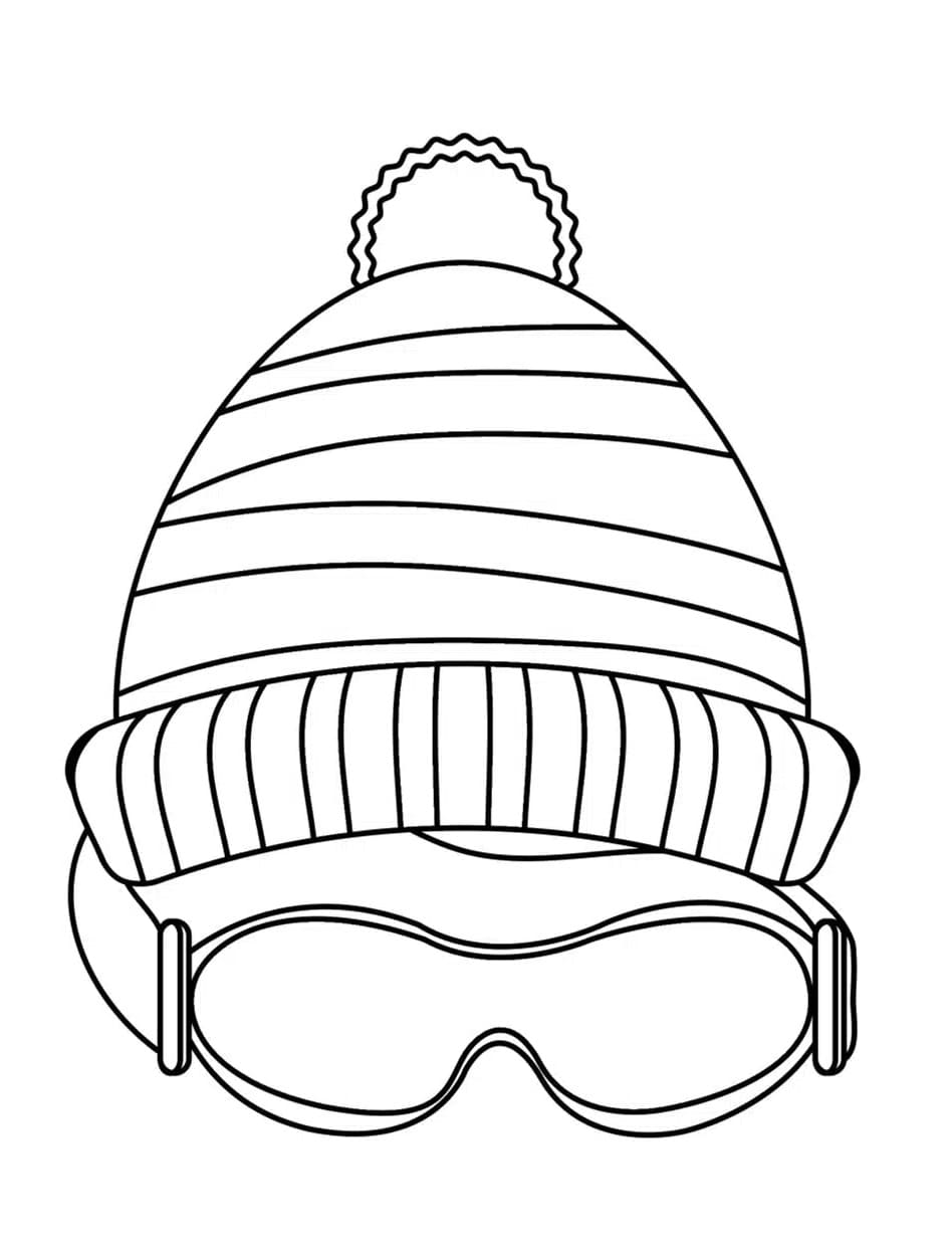 Page de coloriage Bonnet #216155, collection Objets, à imprimer et colorier