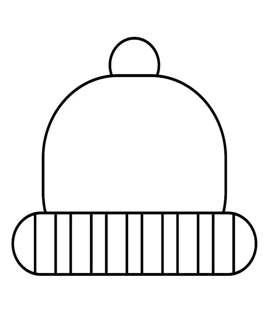 Coloriage gratuit Bonnet #216170 de la collection Objets à imprimer