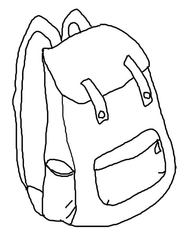 Dessin Cartable #220476 à colorier de la série Objets, gratuit à télécharger et imprimer