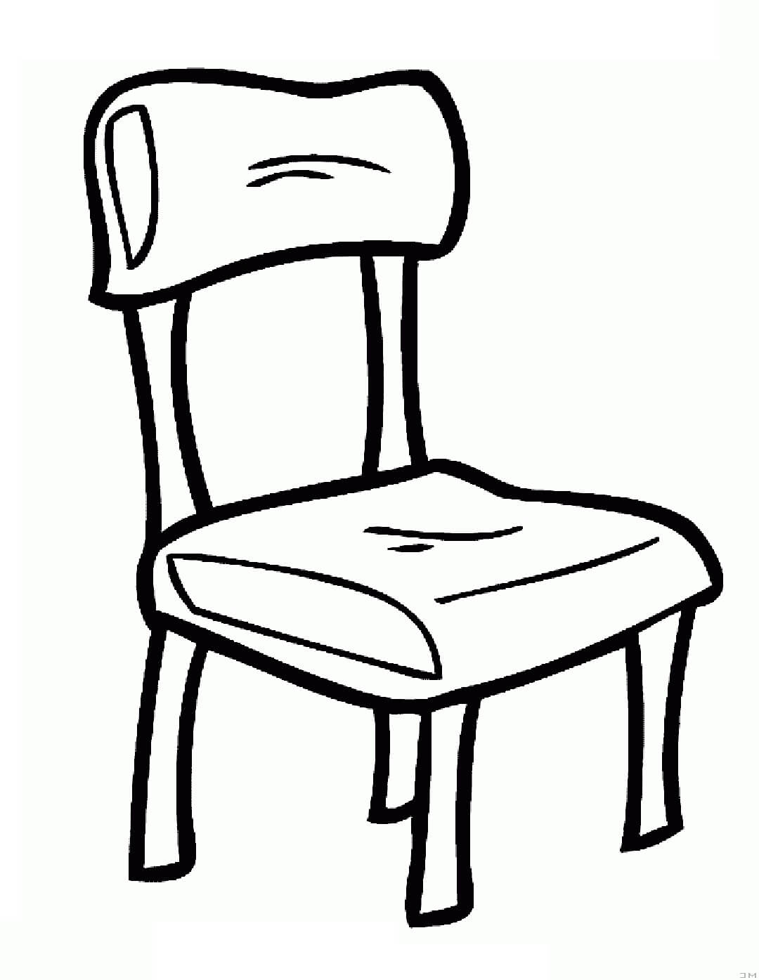 Coloriage gratuit Chaise #180470 de la collection Objets à imprimer